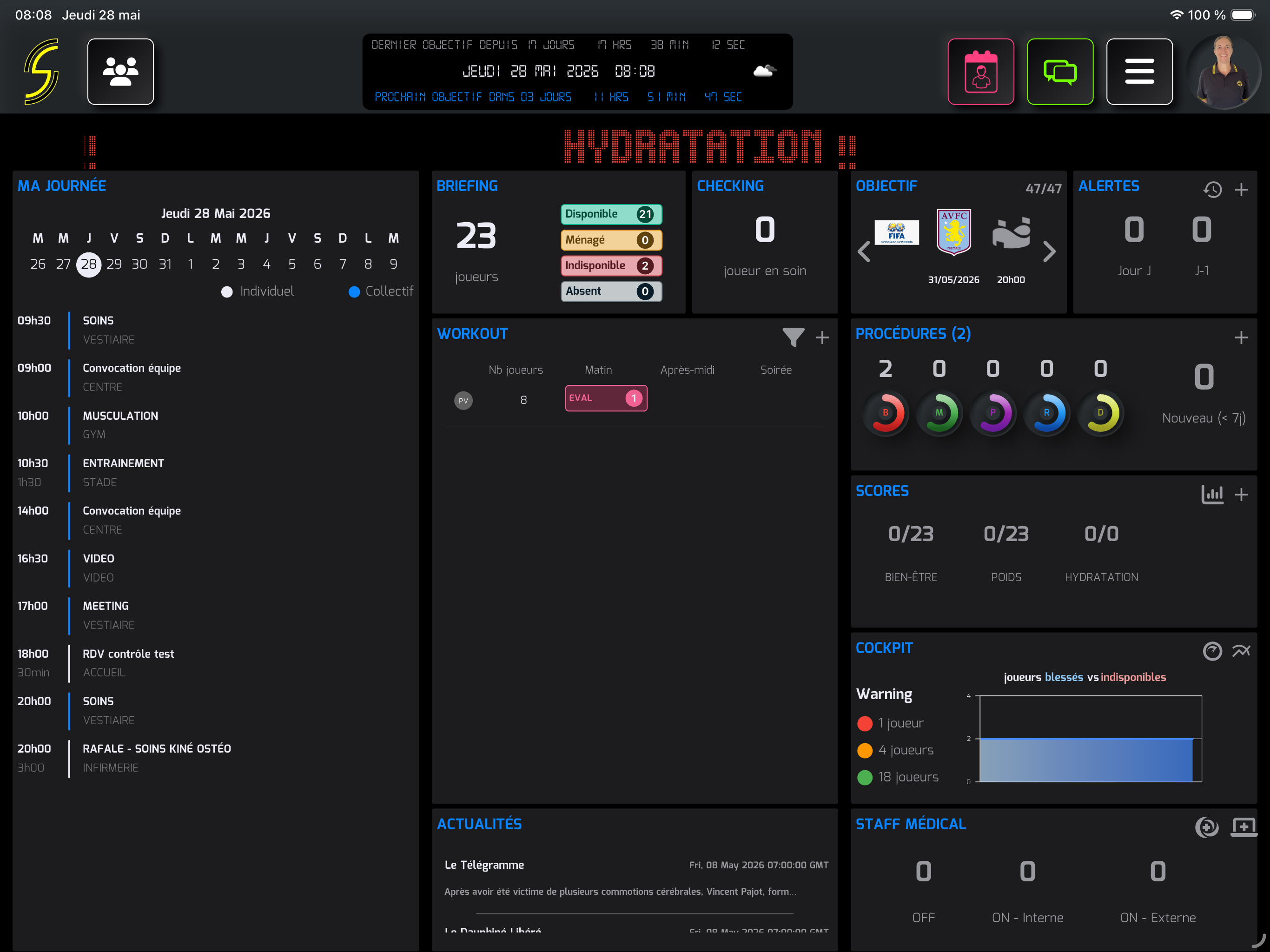 Interface tablette EZTM